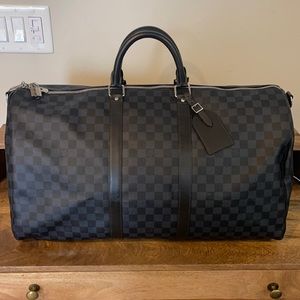 Louis Vuitton Keepall Bandouliere 55 Damier Graphite
